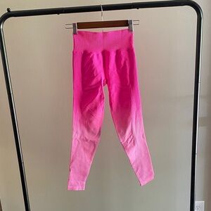 Vibrant Pink Ombré Leggings
